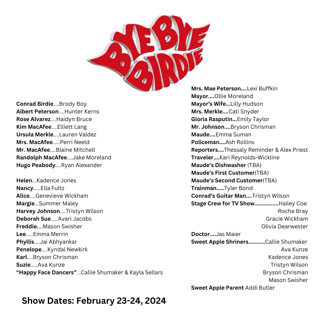 Bye Bye Birdie cast